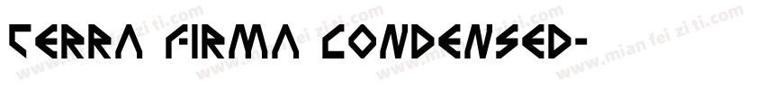 Terra Firma Condensed字体转换
